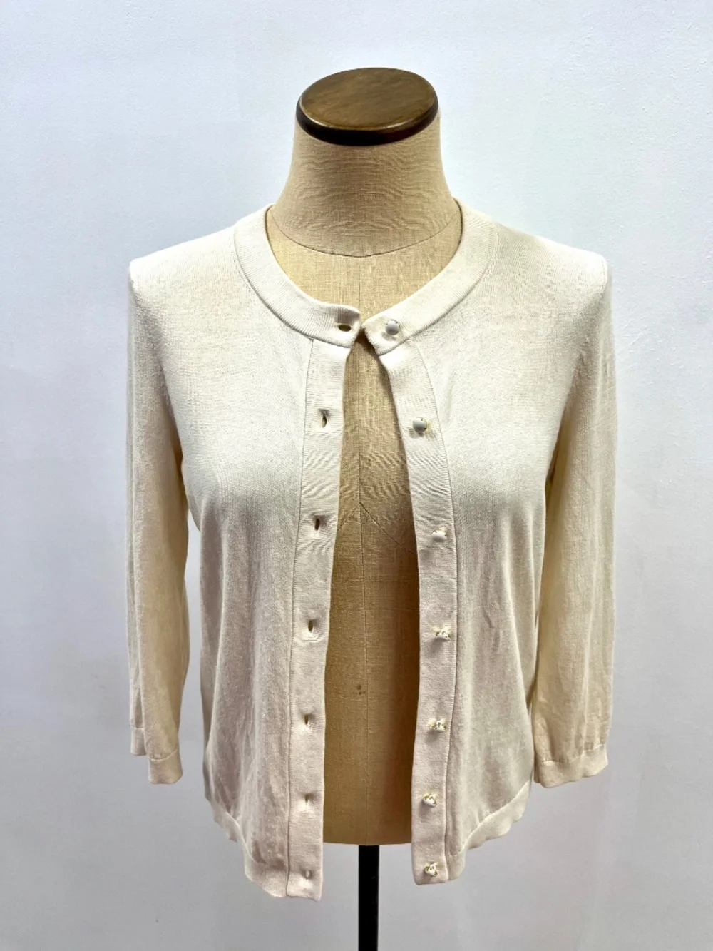 Kate Spade Sofia Cardigan - S - Spun silk / cashmere / cotton - 3/4 sleeve